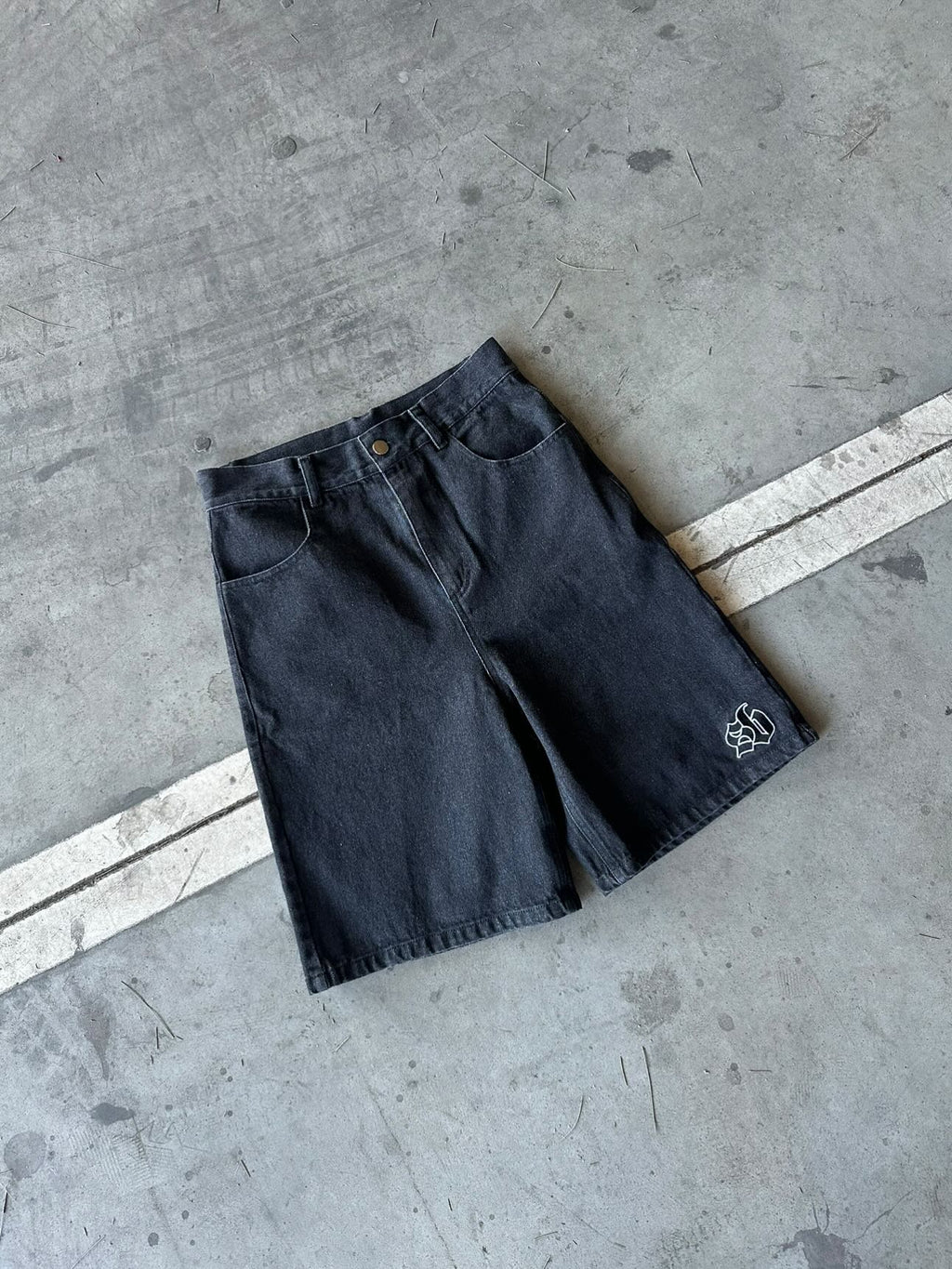 Denim shorts